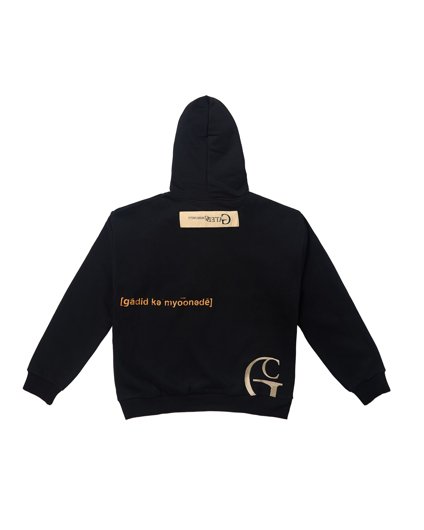 Embossed Shadowmark Hoodie – Onyx