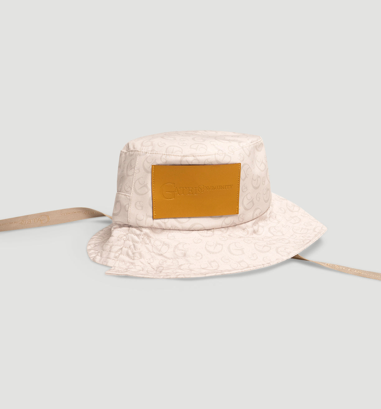 Offset Signal Bucket – Taupe Leather