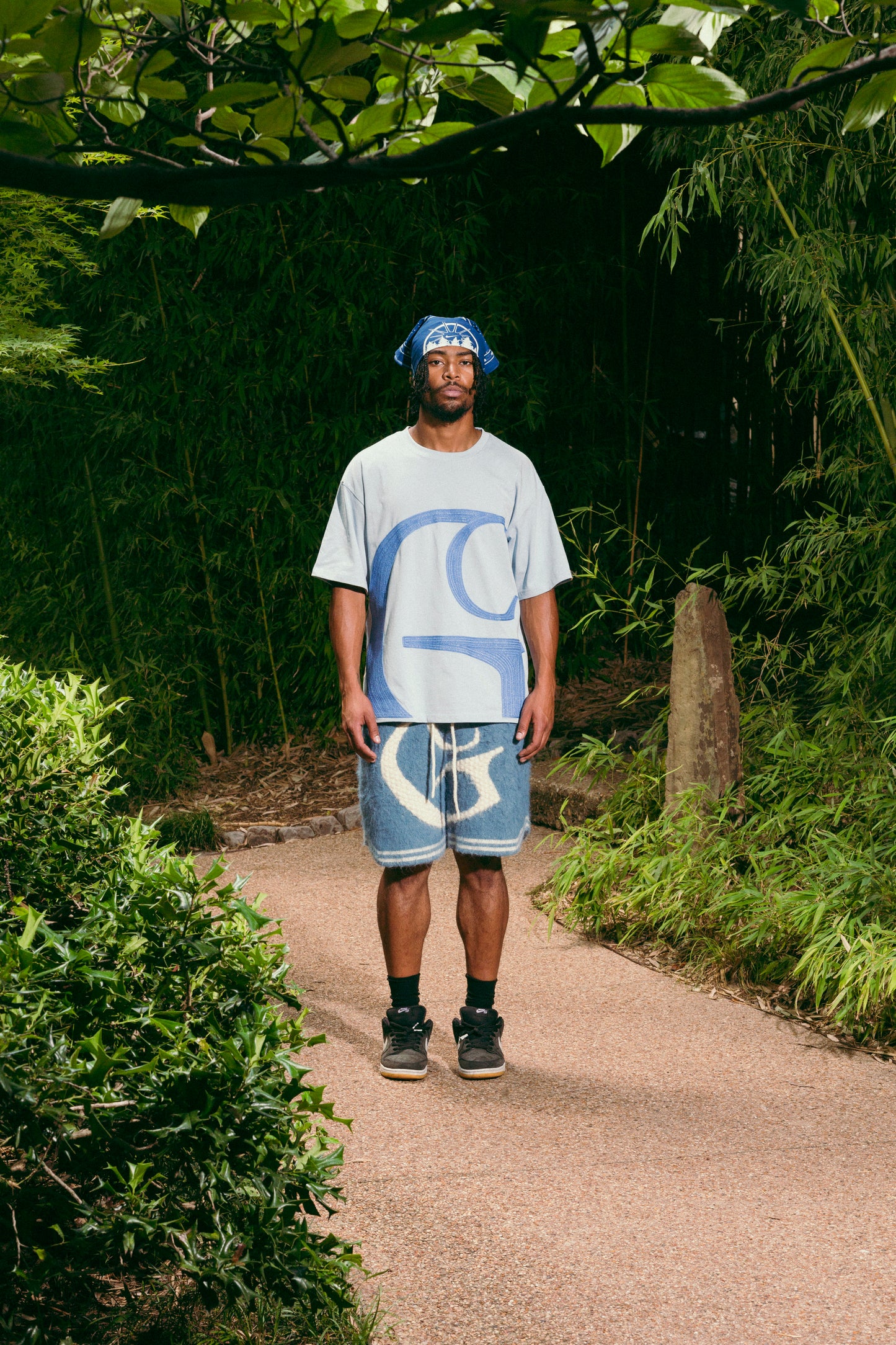 Chainstitch Threadline Tee – Cerulean