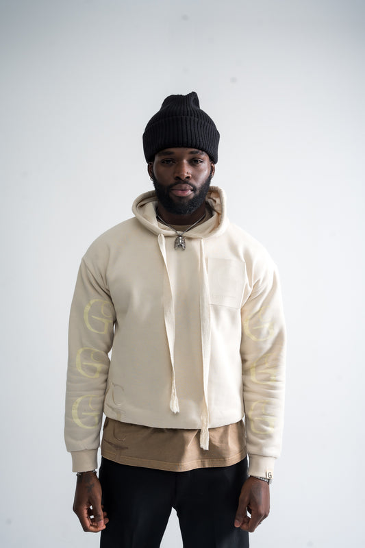 Embossed Shadowmark Hoodie – Alabaster