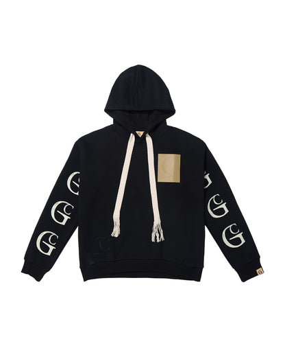 Embossed Shadowmark Hoodie – Onyx