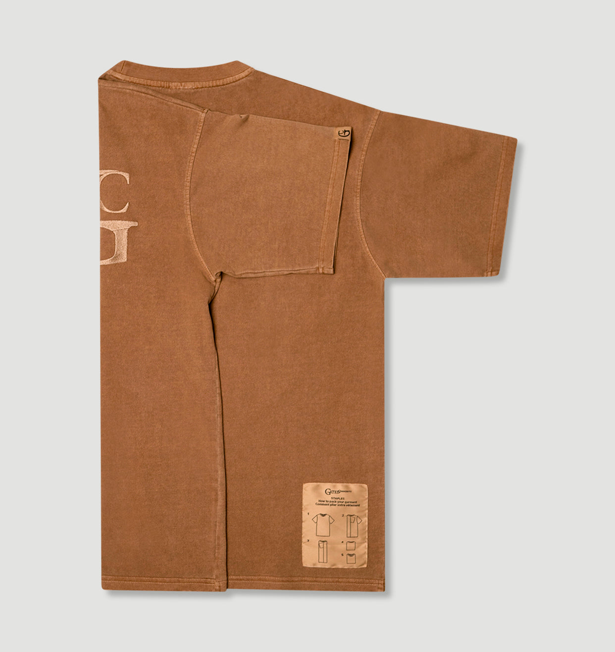 Cider/ birch shadow logo oversized tee